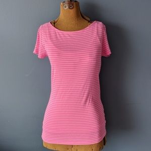 Ralph Laure pink striped shirt